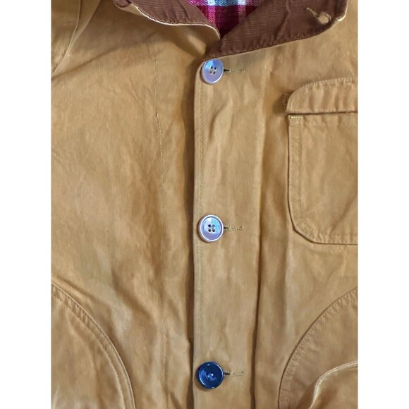 Vintage 60’s Black Sheep Flannel Insulated Canvas Hunting Jacket W/ Game Pouch - Picture 9 of 11